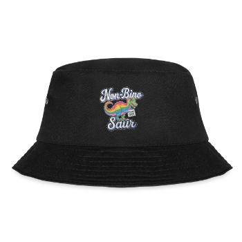 Non-Bino Saur 6 - Bucket Hat - Schwarz - Vorne - Lela (165cm)