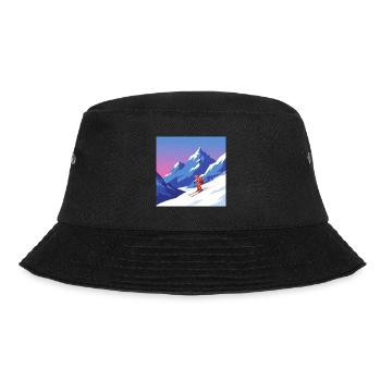 Skiing: fun and adventure in the mountains - Bucket Hat - black - Front - Lela (165cm)
