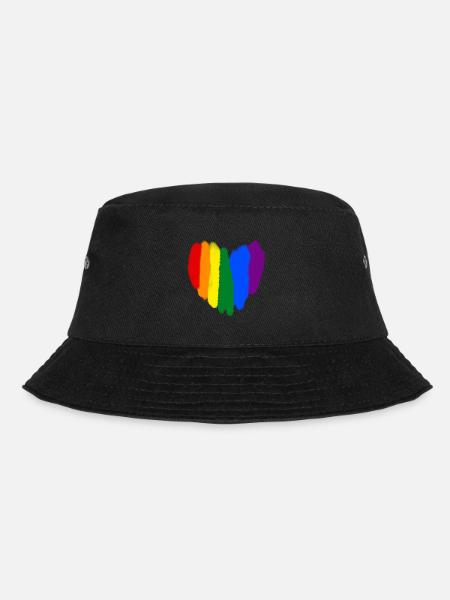 Pride heart - Bucket Hat - black