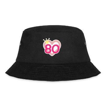80th Birthday Princess Crown - Bucket Hat - black - Front - Lela (165cm)