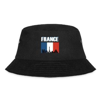 Drapeau de la France Paris Skyline - Bob - noir - Devant - Lela (165cm)