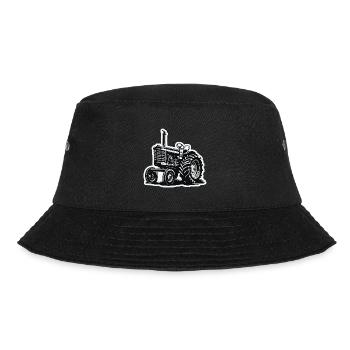 Traktor / Landwirtschaft / Bauer / Feldarbeit - Bucket Hat - Schwarz - Vorne - Lela (165cm)