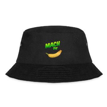 Mach die Banane - Bucket Hat - Schwarz - Vorne - Lela (165cm)