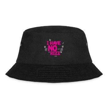 I Have No Rizz - Bucket Hat - Schwarz - Vorne - Lela (165cm)
