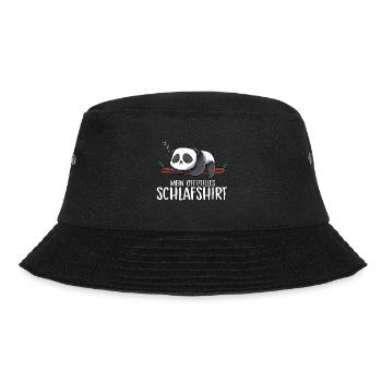 Mein Offizielles Schlafshirt Panda Chill Schlafen - Bucket Hat - Schwarz - Vorne - Lela (165cm)