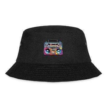 Radio / Analog / Music / Frequency / Speakers - Bucket Hat - black - Front - Lela (165cm)