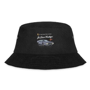 De n'suis pas vieux de suis vintage daddy - Bucket Hat - black - Front - Lela (165cm)