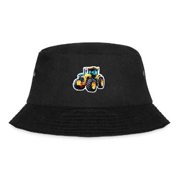 Traktor / Landwirtschaft / Bauer / Feldarbeit - Bucket Hat - Schwarz - Vorne - Lela (165cm)