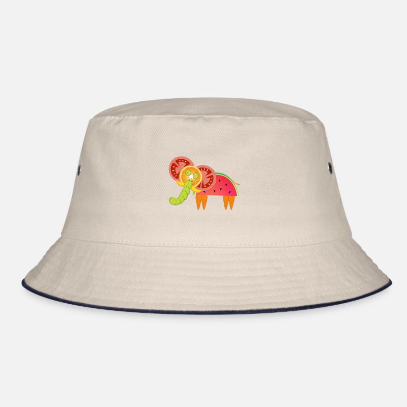 Vegetarischer Elefant Bucket Hat