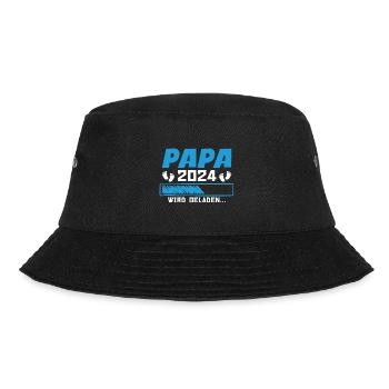 Vater 2024 Werdender Papa Loading 2024 - Bucket Hat - Schwarz - Vorne - Lela (165cm)
