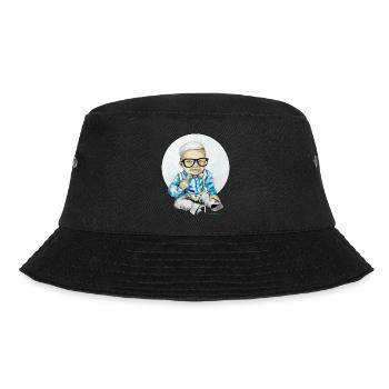 Naughty Boy, carographic - Bucket Hat - Schwarz - Vorne - Lela (165cm)