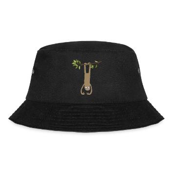 Faultier - Bucket Hat - Schwarz - Vorne - Lela (165cm)