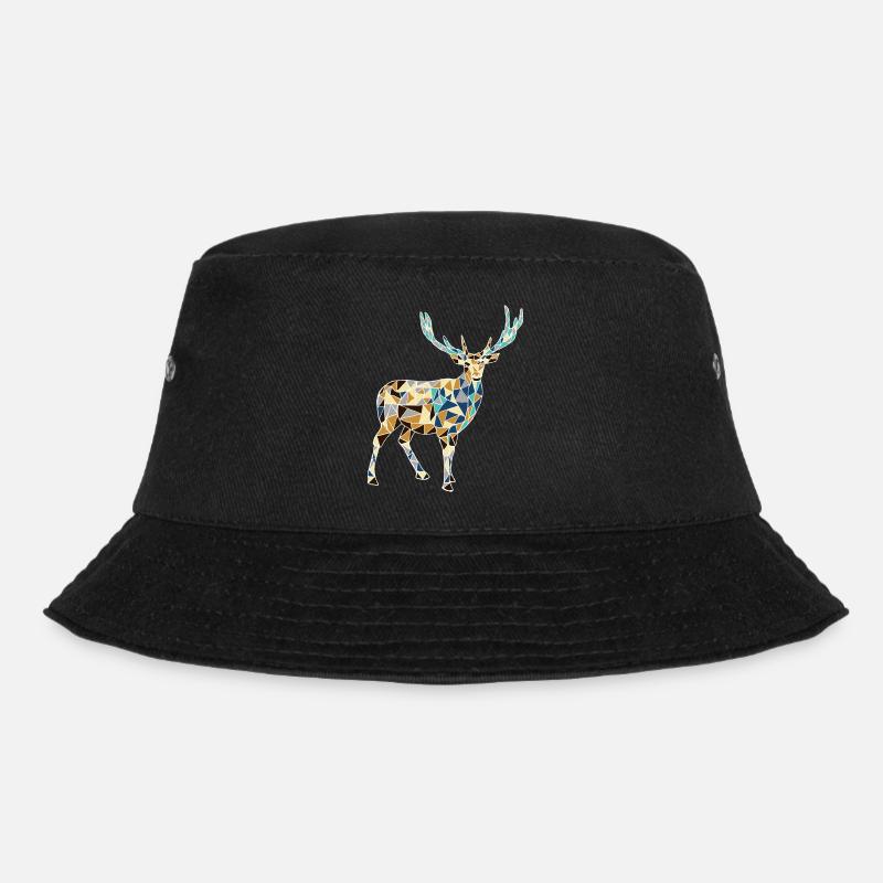 cerfs jaune et bleu - Bob - noir