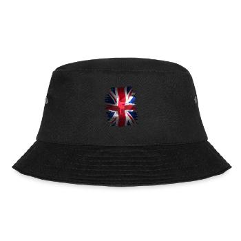 Union Jack brit England Fahne skater grunch street - Bucket Hat - Schwarz - Vorne - Lela (165cm)