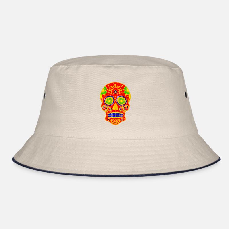 Alte Schädel-Kunst-Entwurf Bucket Hat