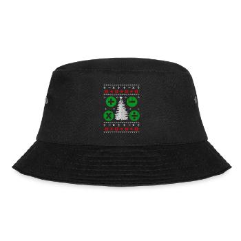 Math Ugly Christmas Gift - Bucket Hat - black - Front - Lela (165cm)