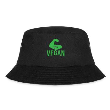 YES VEGAN vegetarian we can now new xmas rev - Bucket Hat - black - Front - Lela (165cm)