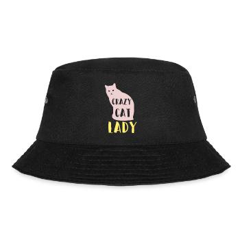 Crazy Cat Lady - Bucket Hat - black - Front - Lela (165cm)