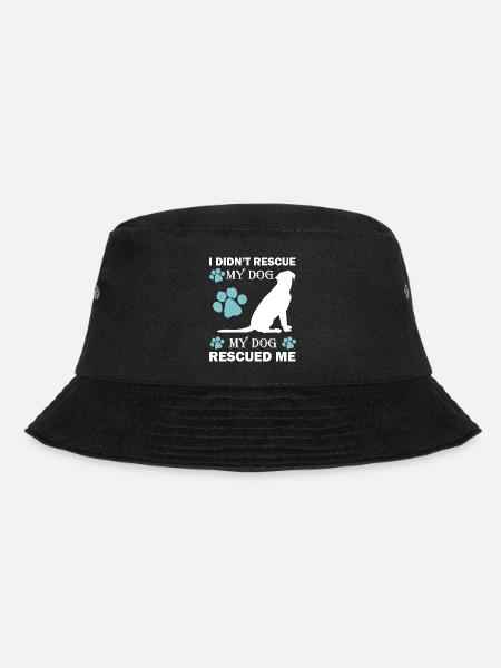 Geretteter Hund Tierheim Hund Straßenhund - Bucket Hat - Schwarz
