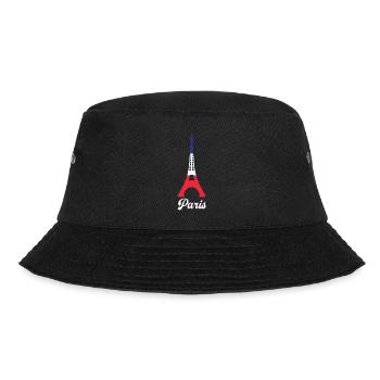 Paris France Drapeau Couleur Tour Eiffel Français - Bob - noir - Devant - Lela (165cm)