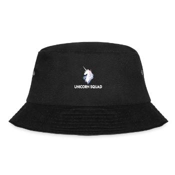 Unicorn Squad | Einhorn, Einhörner - Bucket Hat - black - Front - Lela (165cm)
