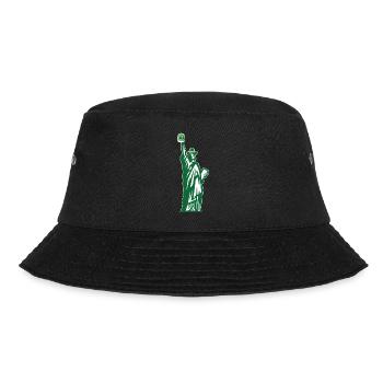 St. Patricks Day Statue Of Liberty Irish Green - Bucket Hat - black - Front - Lela (165cm)