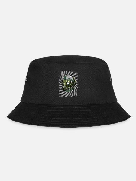 Astronauten Alien - Bucket Hat - Schwarz