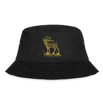 Forest deer in yellow - Bucket Hat - black - Front - Lela (165cm)