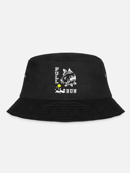 FULLRUN Karpfenangler Karpfen carp Angeln Geschenk - Bucket Hat - Schwarz