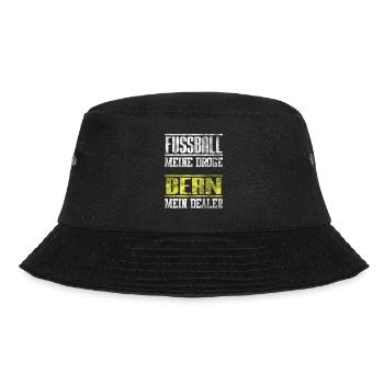 Bern Fußball Club Fan Shirt Design als Geschenk - Bucket Hat - Schwarz - Vorne - Lela (165cm)