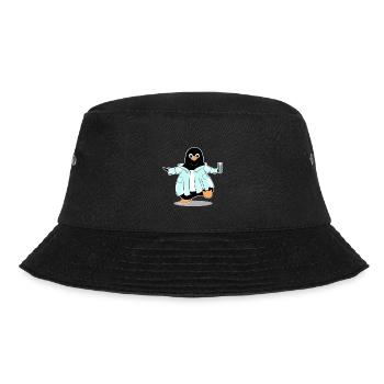 Penguin comic scientist chemistry biology - Bucket Hat - black - Front - Lela (165cm)