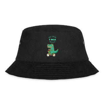 Strample oder sterbe - T-Rex Fahrrad - Bucket Hat - Schwarz - Vorne - Lela (165cm)