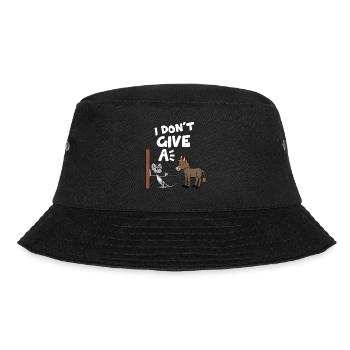 Esel Pferd Maus i dont give a lustig funny spaß ne - Bucket Hat - Schwarz - Vorne - Lela (165cm)