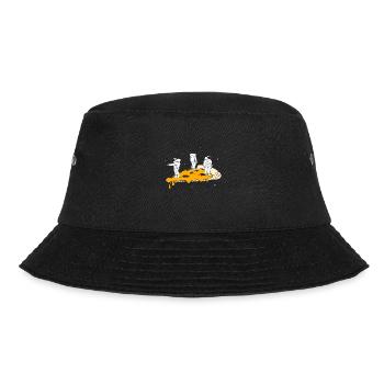 Space Pizza - Bucket Hat - Schwarz - Vorne - Lela (165cm)