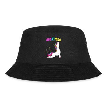 Breathe Inhale Unicorn Yoga Licorne Fitness Fan - Bob - noir - Devant - Lela (165cm)