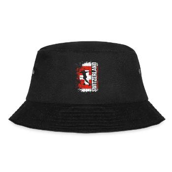 Schweiz Fussball Nationalmannschaft - Geschenk - Bucket Hat - Schwarz - Vorne - Lela (165cm)