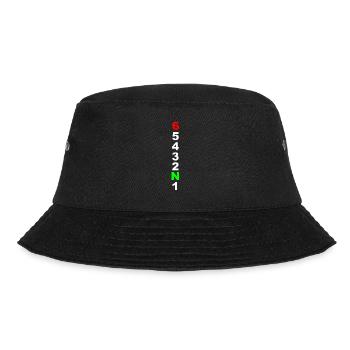 Motorrad - Bucket Hat - Schwarz - Vorne - Lela (165cm)