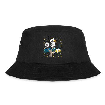 Happy Camper Marshmallow Campfire Gift Shirt - Bucket Hat - black - Front - Lela (165cm)