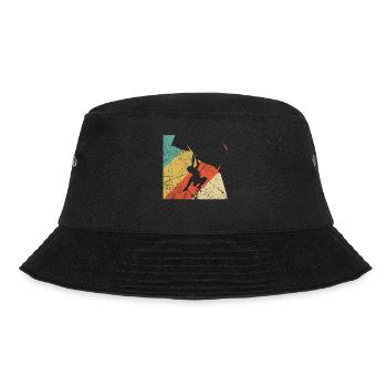 Vintage Climbing Gift - Bucket Hat - black - Front - Lela (165cm)