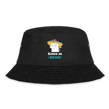 T-shirt drôle de Cinco De Mayo de chat de Sombrero - Bob - noir - Devant - Lela (165cm)