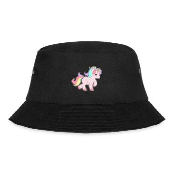 Unicorn chick baby colorful hair gift idea - Bucket Hat - black - Front - Lela (165cm)