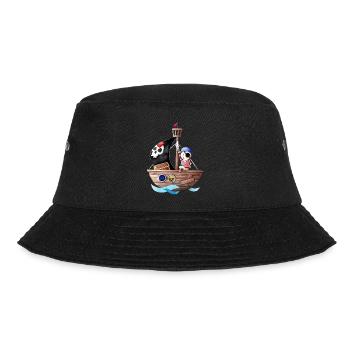 Little pirate with his ship - Bucket Hat - black - Front - Lela (165cm)