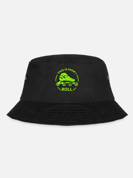 Inline Skating - Bucket Hat - Schwarz