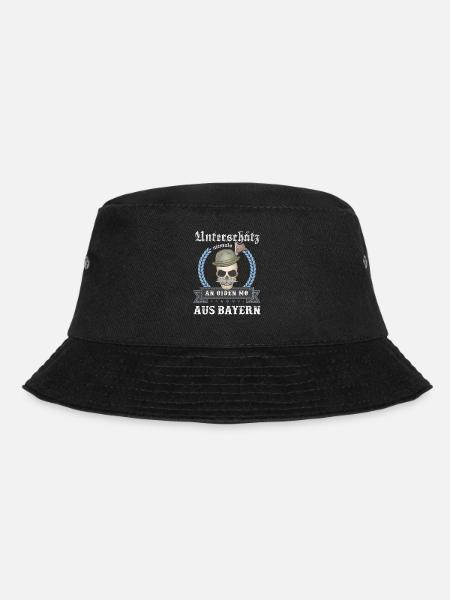 Bayern Bayrisch lustig Heimat Geschenk Geburtstag - Bucket Hat - Schwarz