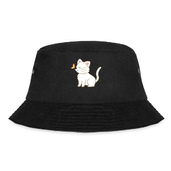 Chat - chats T-shirt - chats - papillon - Bob - noir - Devant - Lela (165cm)