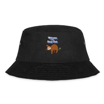 Lustiger, fauler aber süßer T-Shirt Design Schlafclub - Bucket Hat - Schwarz - Vorne - Lela (165cm)