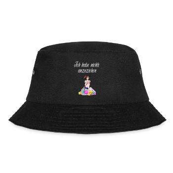 Nichts anzuziehen Freundin Shoppen Einkaufen Kleid - Bucket Hat - Schwarz - Vorne - Lela (165cm)
