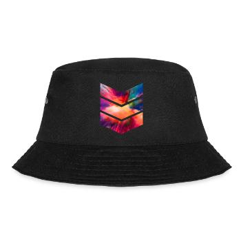 timeless pattern colors clouds - Bucket Hat - black - Front - Lela (165cm)