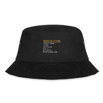 Noob Lol Füttern Geschenk - Bucket Hat - Schwarz - Vorne - Lela (165cm)