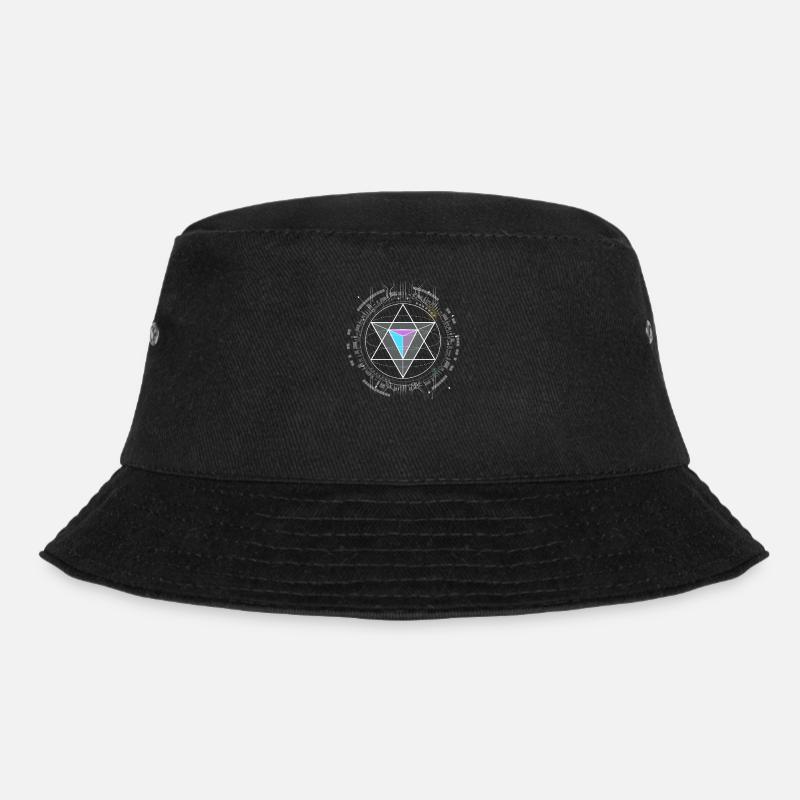 nerd cpu pyramid illuminati game wow hacker code - Bucket Hat - black
